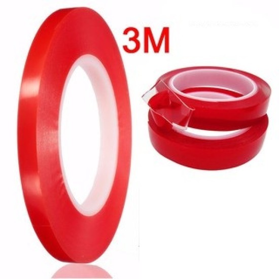 FITA COLA 3M - 1MM VERMELHO